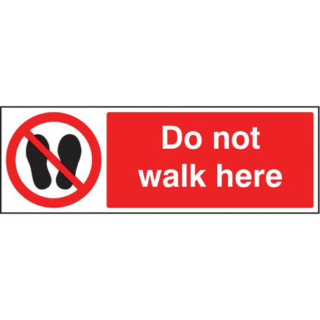 Do not walk here