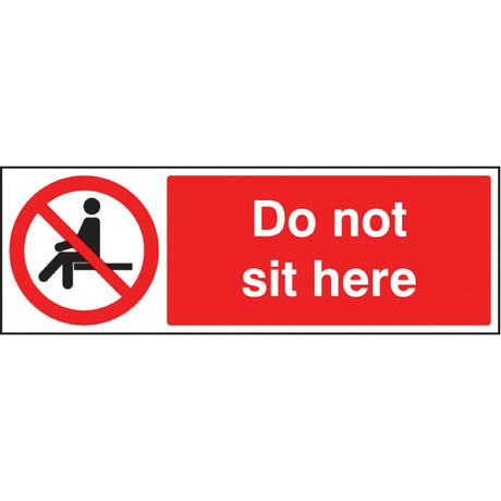 Do not sit here