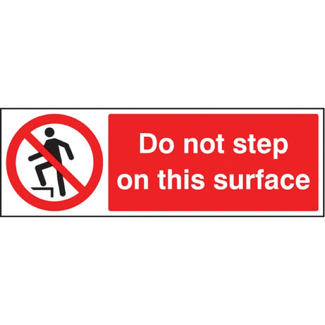 Do not step on this surface