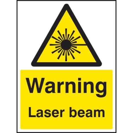 Warning laser beam