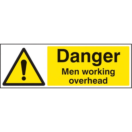 Danger men working overhead