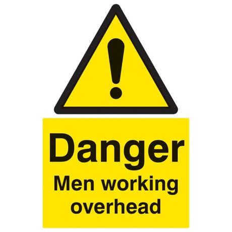 Danger men working overhead