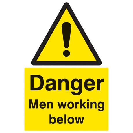 Danger men working below