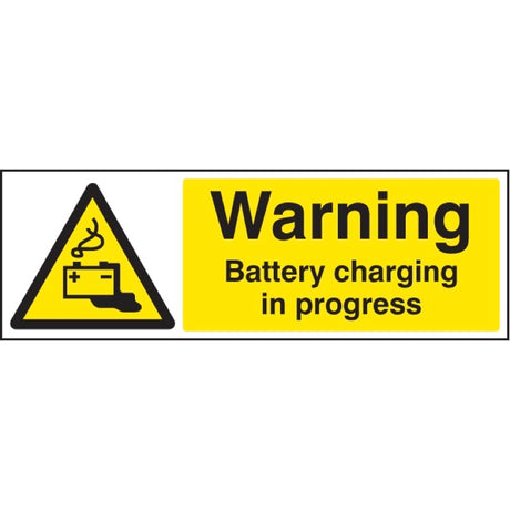 Warning battery charging in progress