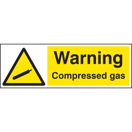 Warning compressed gas