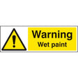 Warning wet paint