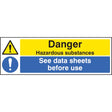 Danger hazardous substances see data sheets