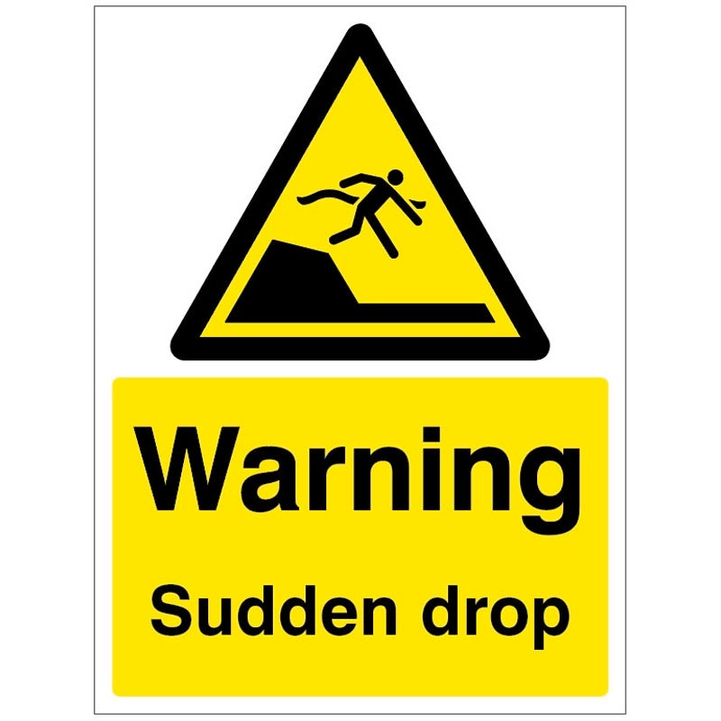 Warning sudden drop