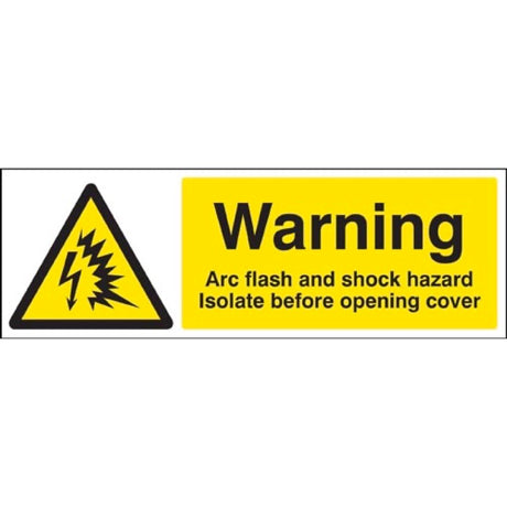 Warning Arc flash and shock hazard Isolate before opening cover