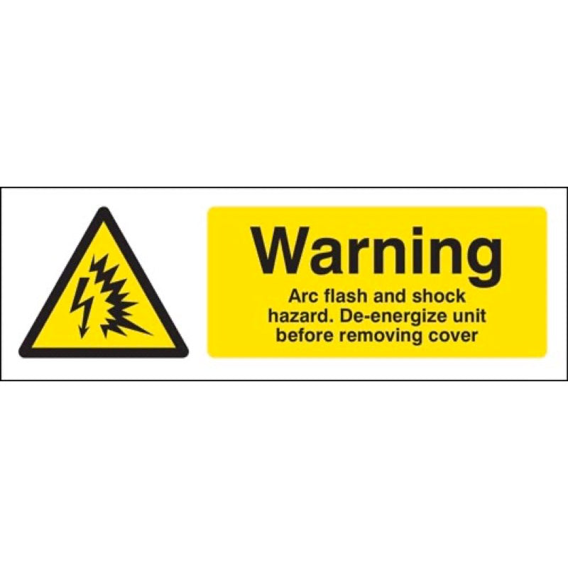 Warning Arc flash and shock hazard De-energize unit before removing cover