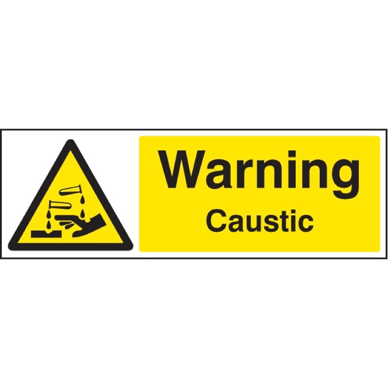 Warning caustic