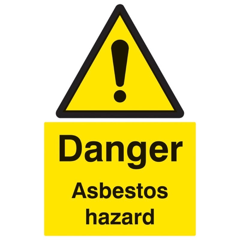 Danger asbestos hazard