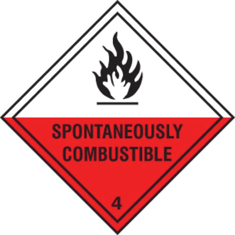 Spontaneously combustible