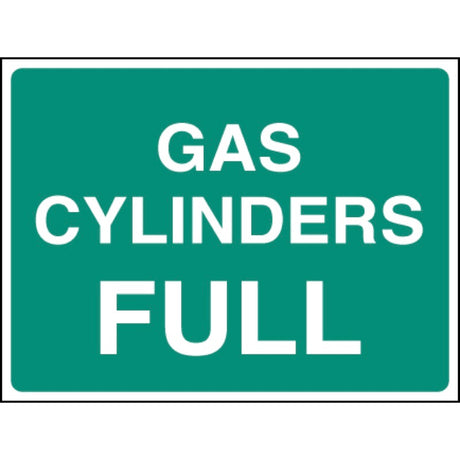 Gas cylinder full