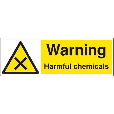 Warning harmful chemicals