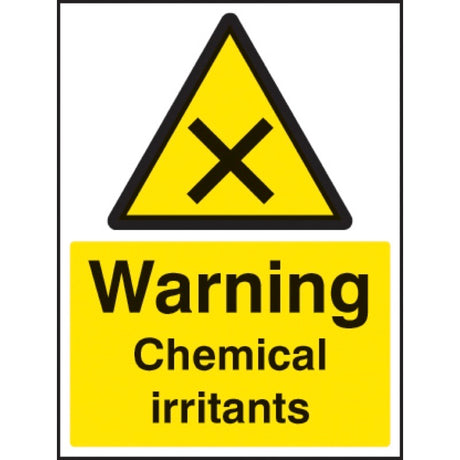 Warning chemical irritants