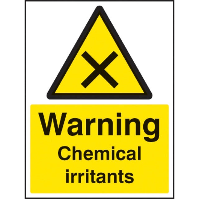 Warning chemical irritants