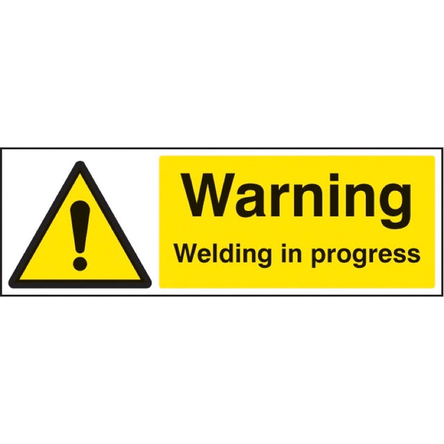 Warning welding in progress