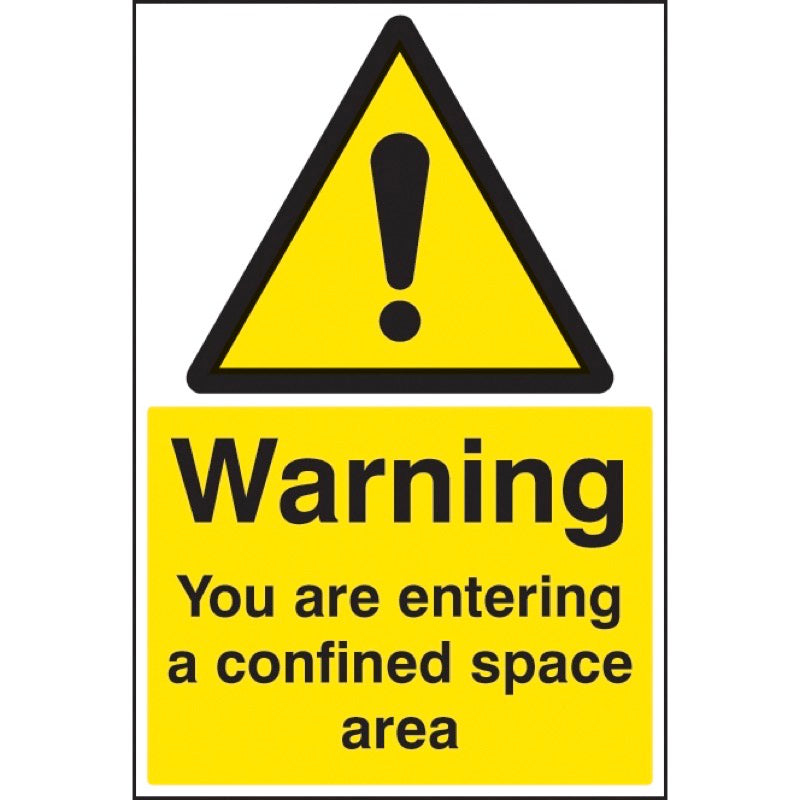 Warning you are entering a confined space area