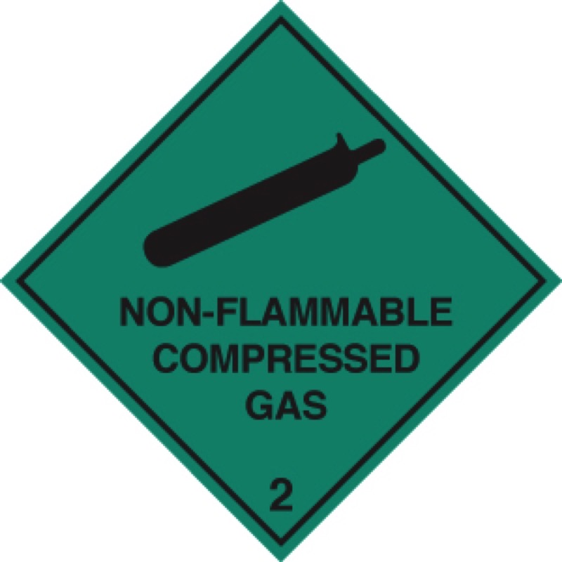 Non-flammable compressed gas 2