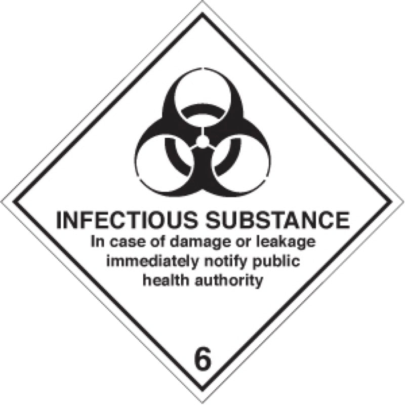 Infectious substance diamond