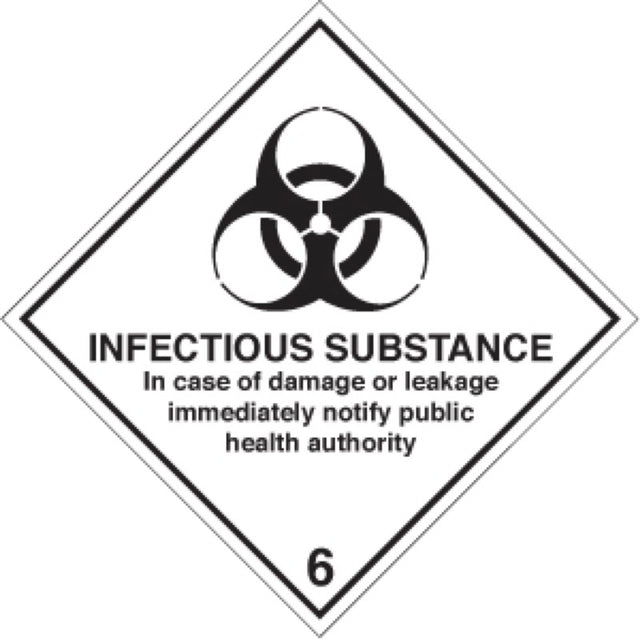 Infectious substance diamond