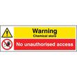 Warning Chemical store No unauthorised access