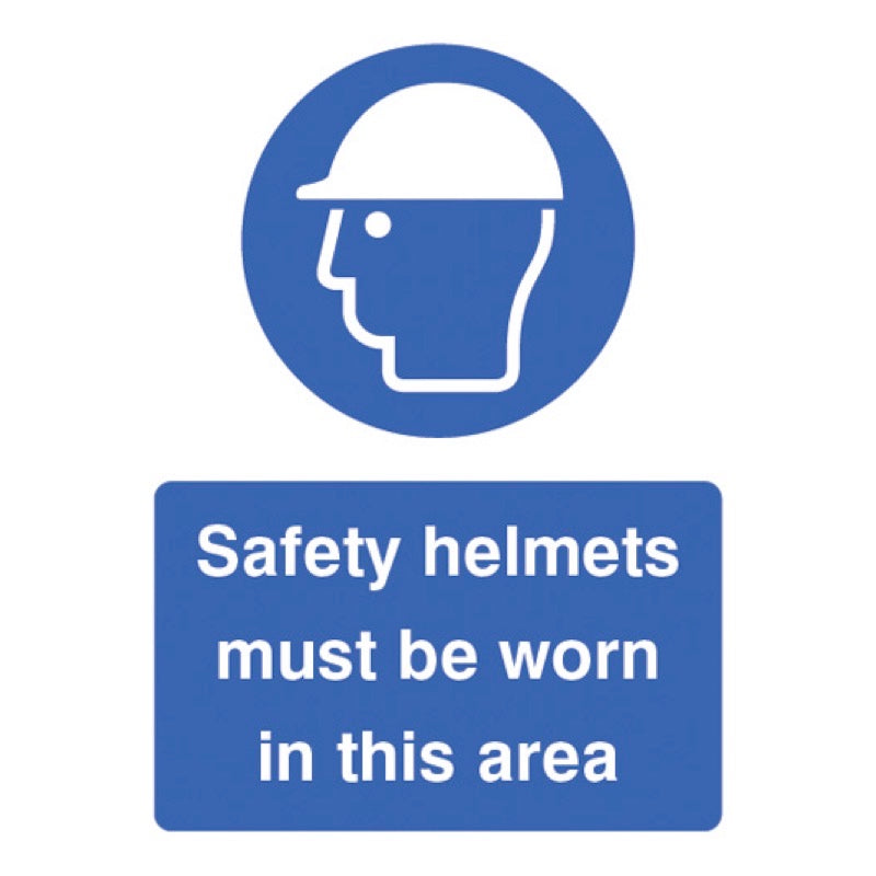 Safety helmets must be worn in this area