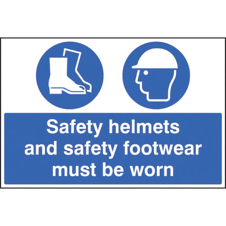 Safety helmets and safety footwear must be worn