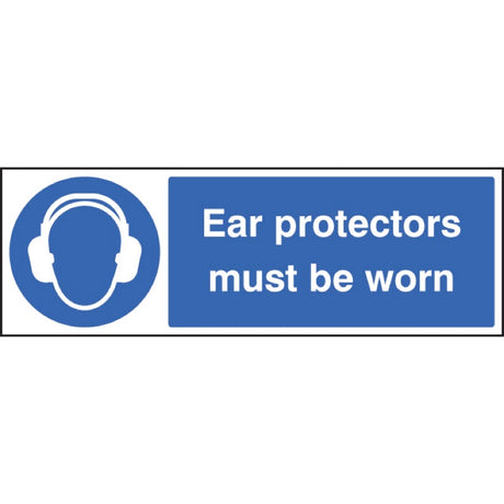 Ear protectors must be worn