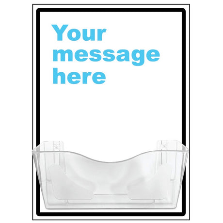 Bespoke Your Message Document Holder on 10mm Foam PVC 440x600mm