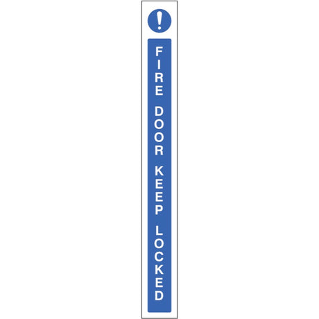 Fire door keep locked - door edge