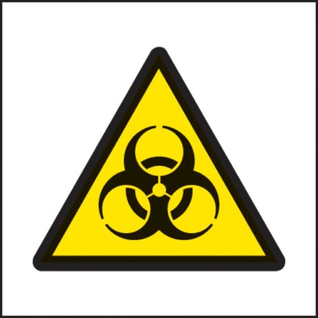 Biohazard symbol 25x25mm self adhesive