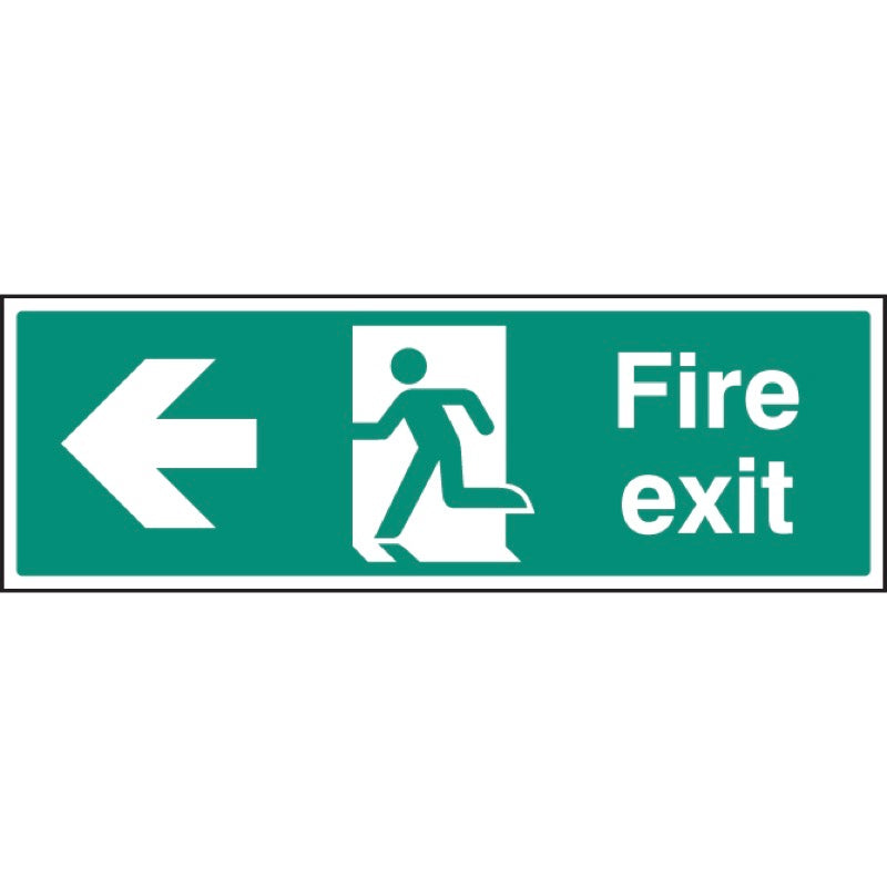 Fire exit left arrow