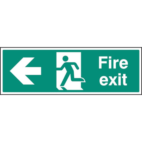 Fire exit left arrow