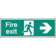 Fire exit right arrow