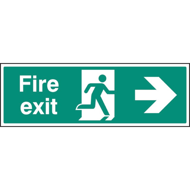 Fire exit right arrow