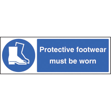 Protective footwear must be worn