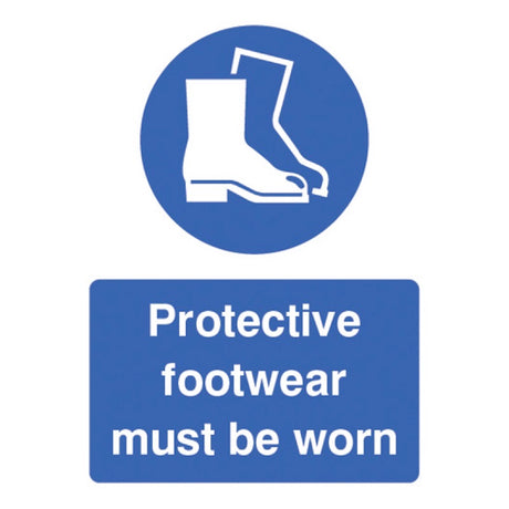 Protective footwear must be worn