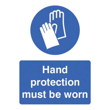 Hand protection must be worn