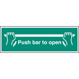 Push bar to open