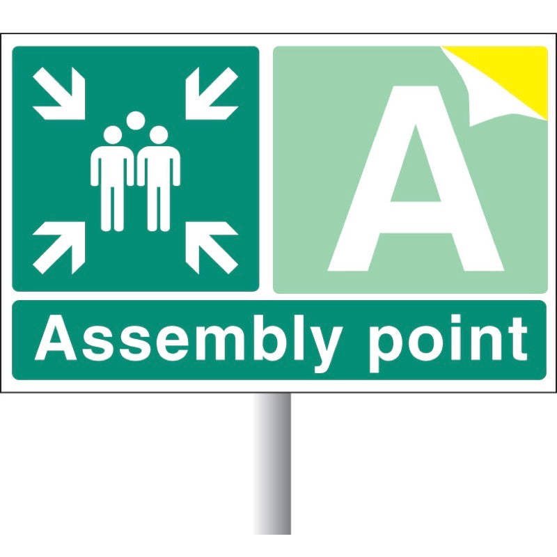 Assembly Point | Large Symbol with Number or Letter