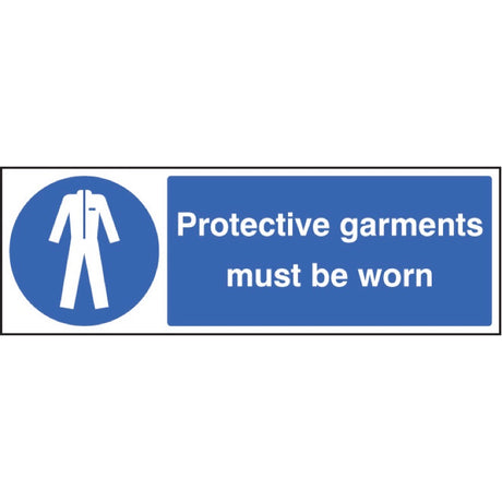 Protective garments must be worn