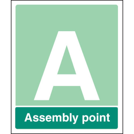 Special Assembly point aluminium c/w channel 450x600mm