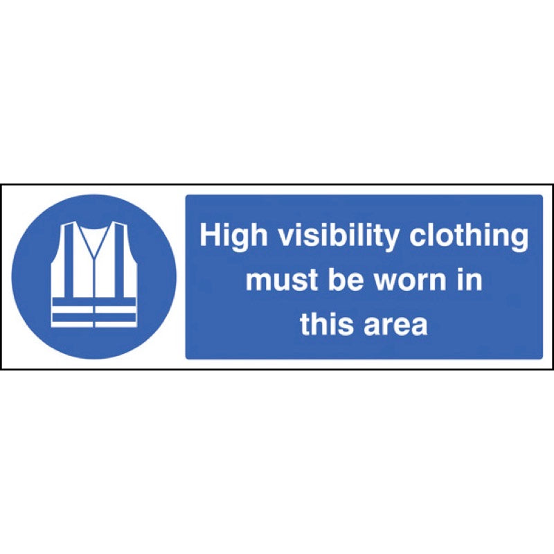 Hi visibility clothing must be worn in this area