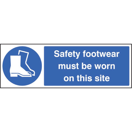 Safety footwear must be worn on this site