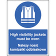 High visibility jackets must be worn (English and Polish language)