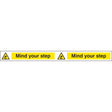 Mind your step strip 400x35mm