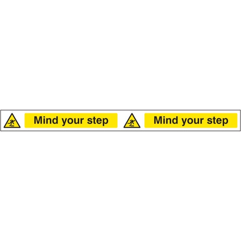 Mind your step strip 400x35mm