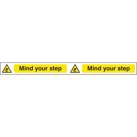 Mind your step strip 400x35mm